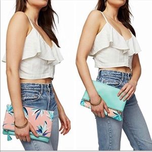 Rachel Pally Reversible Tropical Clutch